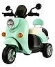 Dash Glide DX scooter Green Kids Rechargeable Electric Scooter Bike with Windscreen, Support Backrest & 3-Wheel Balance