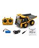 AKN TOYS RC Dump Truck Toy with 9-Channel 2.4 GHz Remote Control - Die Cast Construction Vehicle with Rechargeable Battery, LED Lights - PACK OF 1 - ( COLOR MAY VARY )