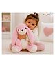 NeonateCare Cute Bunny Soft Toy for Kids|Huggable toy with Long Ears|Soft Stuffed Plush Animal|Cute Soft Toys, Baby Toys, Stuffed Animals, Cuddle Toy, Gift Item for Kids - Pink Bunny soft toy