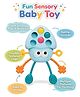 AKN TOYS Baby Development Cartoon Octopus Teething Squeeze Toy Silicone Finger Pull Rope Children's Toy - Pack of 1 - ( COLOR MAY VARY )