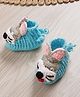 MayRa Knits Knitted Animal Designed Hand Knitted Booties - Blue