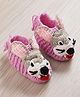MayRa Knits Knitted Animal Designed Hand Knitted Booties - Pink