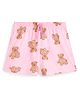 Plan B Cotton Knit Teddy Printed Shorts - Pink