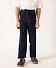 One Friday Cotton Woven Heart Pocket Detailed Jeans - Blue