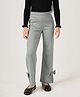 One Friday Knit Bow Applique Detailed Leggings - Grey