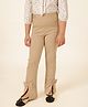 One Friday Knit Bow Applique Detailed Leggings - Brown