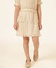 One Friday Wove Solid Tiered Skirt - Beige