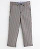 One Friday Woven Checked Pants - Black