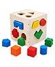 Trinkets & More Shape Sorter Cube with 15 Shapes Blocks Montessori Wooden Sorting Toy Early Educational Game for Toddlers Teaches Counting, Shapes and Colours Ages 12+ Months