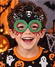 Glasses Free Size Halloween Theme Glitter Felt Mask Glasses with Grim Reaper Applique- Green