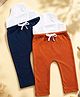 SuperBottoms Cotton Knit Pack Of 2 Solid Diaper Pants - Rust & Navy Blue