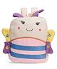 Toytales 12 Inches Fluffy Fly Bag Plush Kinder Cute School Bag Soft Backpack - Pink