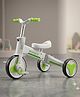 Purple Tots Toddler Balance Bike Smooth Balance Learning Ride White & Light Green