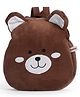 Toytales 12 Inches Face Bag| Plush Backpack| Fashion Bag| Birthday Gift Teddy - Brown