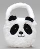 Toytales 6 Inches panda hand Bag Plush Kinder Cute Fashion Bag | Soft Backpack - White