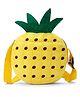 Toytales 6 Inches Pineapple Bag Plush Kinder Cute Fashion Bag | Soft Backpack - Yellow