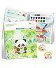 Elecart Kids Water Coloring Book Set | Magical Water Painting Book with Reusable Pages, Water Pen, 12 Color Blocks & Swatch Sheet | Mess-Free Drawing & Painting Kit for Kids (Panda Theme)