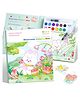 Elecart Rabbit Water Painting Book for Kids | 12 Colors & Water Pen, 24 Unique Reusable Pages | Magical Water Coloring Activity Book | Mess-Free Creative Drawing & Painting Kit