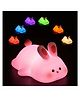 Elecart Kids Rabbit Night Light Lamp Rechargeable LED Silicone Bedside Nursery Lamp with 3 Brightness Levels, 30-Min Auto Timer, BPA-Free Soft Touch, USB Rechargeable Sleep Light for Kids