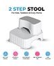 BabySafeHouse 2 Step, ABS + TPE Non-Slip Foot Stool