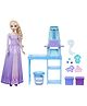 Disney Frozen Toys, Elsa Fashion Doll in Purple Look with Icy Creations Playset, Sparkly Dough, 3 Molds & 6 Accessories, Inspired by Movie