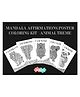 JoGenii Mandala Affirmations Poster Coloring Kit Animal Theme| 5 High-Quality Art Sheets, Coloring Pens | Perfect for Gifting, Return Gift, Play Dates, Art Date