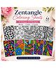 JoGenii Patterned Serenity - Zentangle Poster Coloring Kit Vol 2 | 5 High-Quality Art Sheets, Coloring Pens | Perfect for Gifting, Return Gift, Play Dates, Art Date