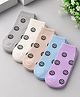 Lil' Homies Cotton Elastane Knit Pack Of 5 Smiley Designed Socks - Pink Blue Grey Cream Beige