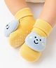 Lil' Homies Bear Rattle Applique Detailed Anti Skid Sock Shoes - Yellow