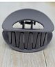 Little Miss Cuttie Solid Oval Claw Clip - Grey