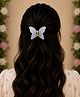 Little Miss Cuttie Butterfly Designed Claw Clip - White