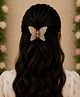 Little Miss Cuttie Butterfly Designed Claw Clip - Brown