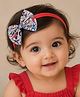 Little Miss Cuttie Bow Applique Detailed Headband - Red