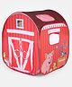 PlayMagic Printed Pop Up hut - Farm theme - Red