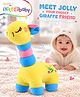 Intellibaby 26.5 cm Jolly Giraffe Plush Toy | Fluffy Plush material | Squeezy & Easy to hold design | Lighetweight Soft Toy | Giraffe themed design | Ideal for Gifting