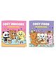 Cosy Indoors and Foods Activity Colouring Books D Set of 2 - English