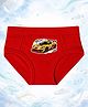THE COVER UP PROJECT Modal Knit Car Printed Brief - Red