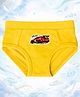 THE COVER UP PROJECT Modal Knit Car Printed Brief - Yellow