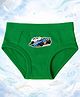 THE COVER UP PROJECT Modal Knit Car Printed Brief - Green