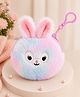 Stol'n Bunny Designed & Plush Detailed Coin Purse With Key Chain - Multi Colour
