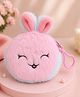 Stol'n Bunny Designed & Plush Detailed Coin Purse With Key Chain - Multi Colour