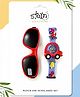 Stol'n Sports Cars Designed Digital Watch With Sunglasses - Red & Blue