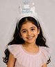 Stol'n Birthday Theme Glittered Crown Applique Detailed Hair Band With Veil - White