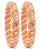 LIL PITAARA Sequin & Zari Patti Embellished Bangles - Orange