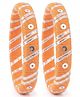 LIL PITAARA Sequin & Zari Patti Embellished Bangles - Orange