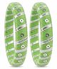 LIL PITAARA Thread & Gota Patti Lace & Sequin Embellished Bangles - Green