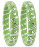 LIL PITAARA Sequin & Zari Patti Embellished Bangles - Green