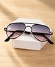 DukieKooky Gradient UV Protected Aviator Rimmed Sunglasses With Case - Pink & Black