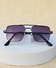 DukieKooky Gradient UV Protected Square Sunglasses With Case - Purple & Black