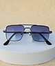 DukieKooky Gradient UV Protected Square Sunglasses With Case - Blue & Black
